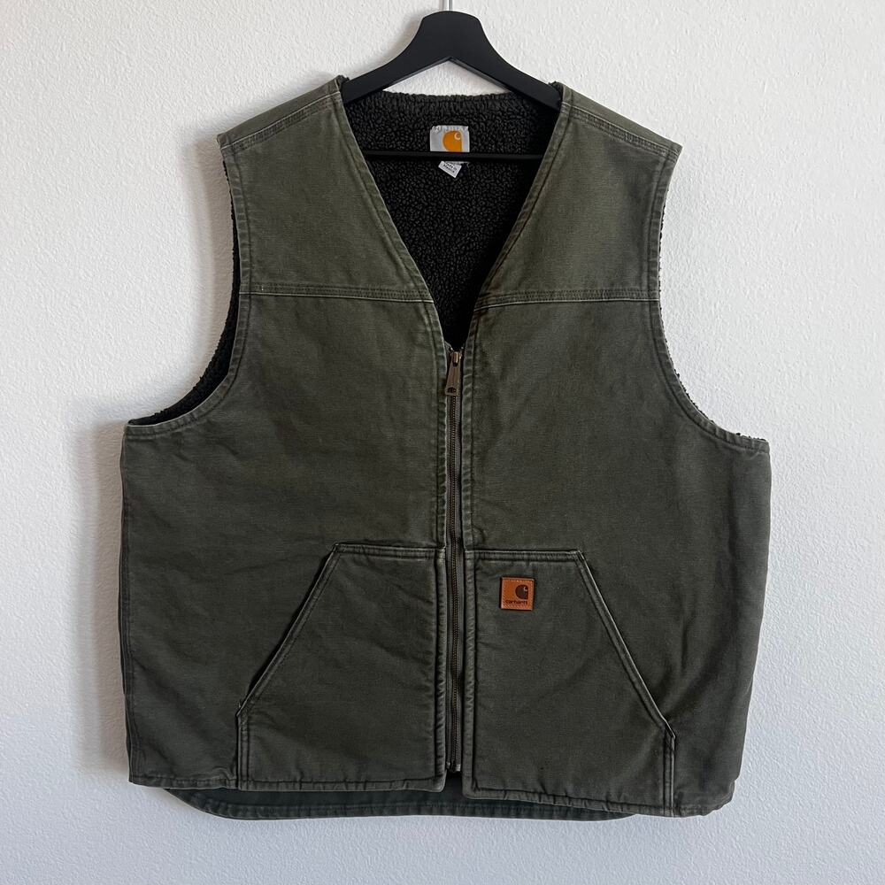 Carhartt V26 Arg Green Work Wear Vest